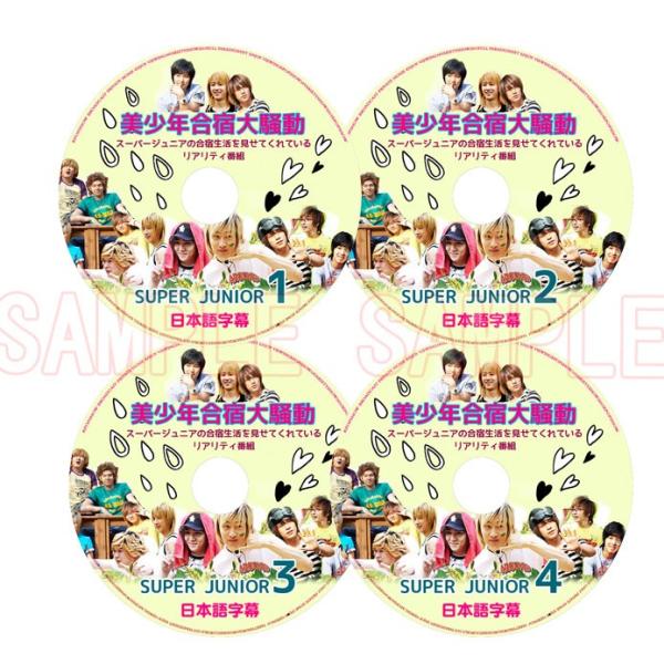 韓流DVD】SUPERJUNIOR 【 美少年合宿大騒動 】4枚セット