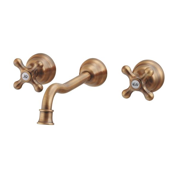 カクダイ 壁付2ハンドル混合栓 125-002-AB (水栓金具) 価格比較 カクダイ 壁付2ハンドル混合栓 125-002-AB (水栓金具) 価格比較