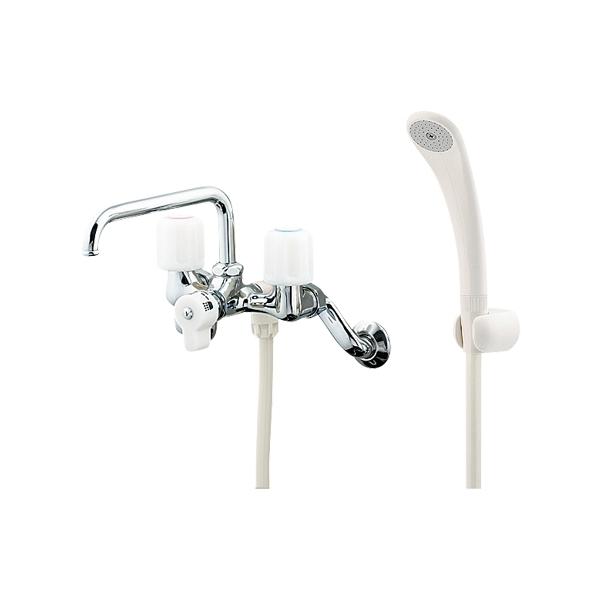 カクダイ 2ハンドルシャワー混合栓(一時止水) 1375S (水栓金具) 価格 