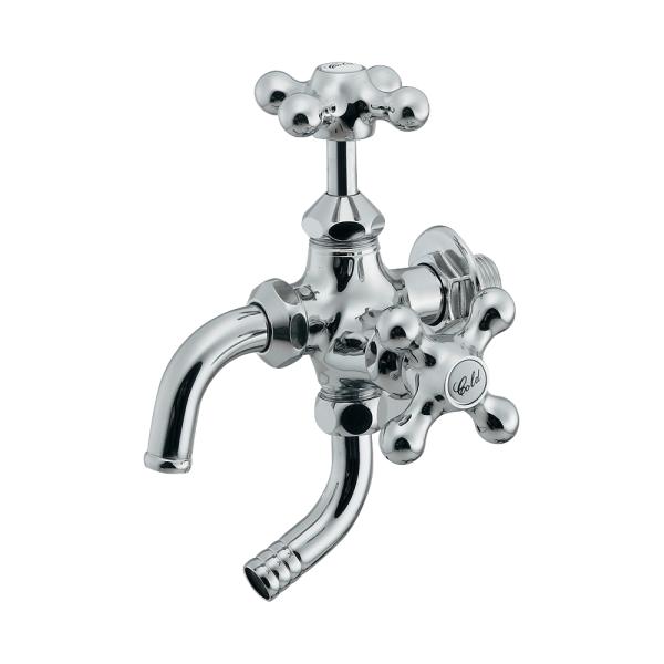 カクダイ 万能ホーム双口水栓(凍結防止つき) 704-141-13 (水栓金具