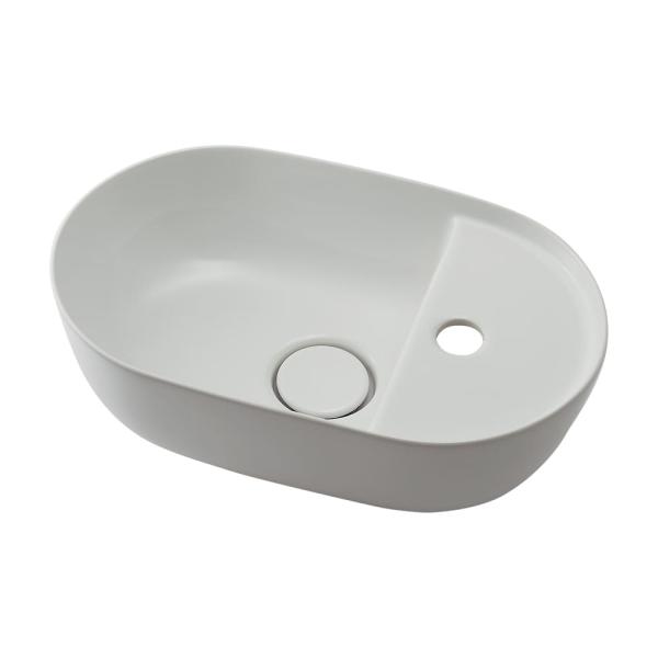 ●材質：陶器製説明文●切込寸法は、メーカのカタログまたはWEBカタログの巻末をご参照ください。●専用排水上部セット・陶器製化粧キャップ付き●固定金具付き補足：※単水栓の取付けには、アダプターが必要