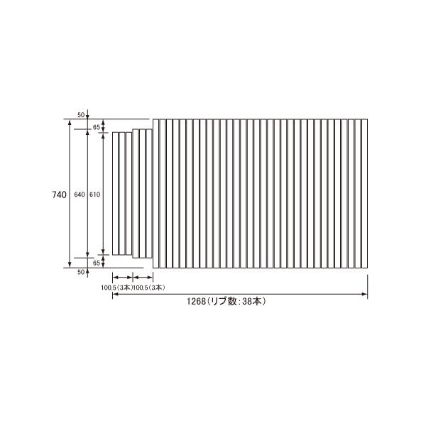 pi\jbN Panasonic(dH iVi) Cӂ(ӂӂ tt^) ӂ GA1403JM 740×1268mm (u:38{)