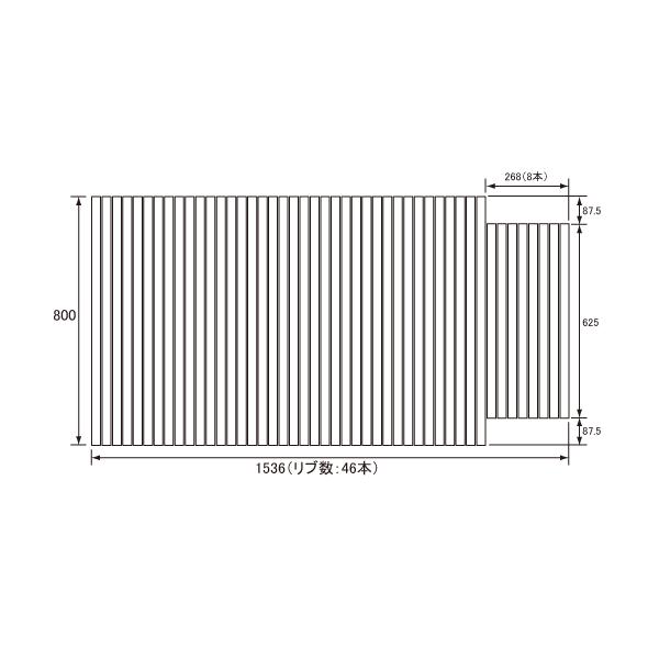 pi\jbN Panasonic(dH iVi) Cӂ(ӂӂ tt^) ӂ GA1607C 800×1536mm (u:46{)