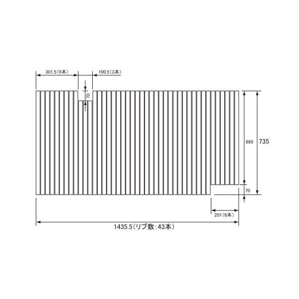 pi\jbN Panasonic(dH iVi) Cӂ(ӂӂ tt^) ӂ GD60418 735×1435.5mm (u:43{)