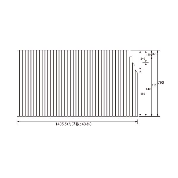 pi\jbN Panasonic(dH iVi) Cӂ(ӂӂ tt^) ӂ GKRX74MF7S2L (֕i GKRX74MF7S2LC) 790×1435.5mm (u:43{)