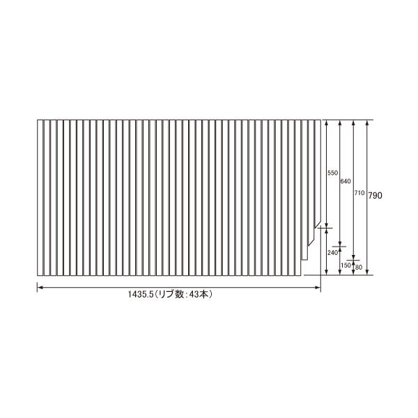 pi\jbN Panasonic(dH iVi) Cӂ(ӂӂ tt^) ӂ GKRX74MF7S2R (֕i GKRX74MF7S2RC) 790×1435.5mm (u:43{)