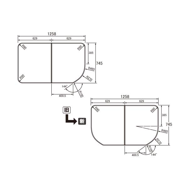 pi\jbN Panasonic(dH iVi) Cӂ(ӂӂ tt^) g݂ӂ GKU72WKF8KK 745×1258mm