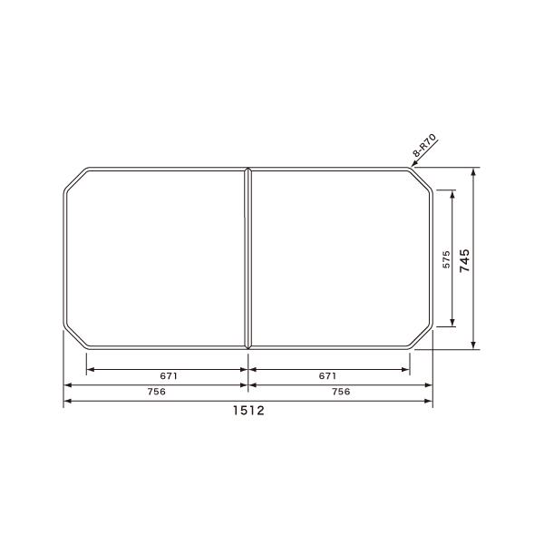 Panasonic（パナソニック） 風呂ふた (フロフタ) GVR1316 風呂フタ
