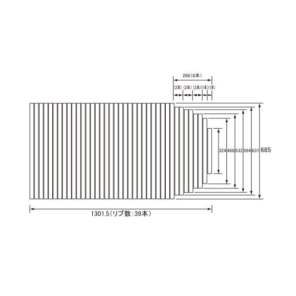 pi\jbN Panasonic(dH iVi) Cӂ(ӂӂ tt^) ӂ RL91052 685×1301.5mm (u:39{)