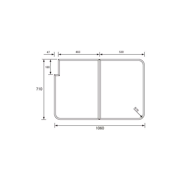 pi\jbN Panasonic(dH iVi) Cӂ(ӂӂ tt^) g݂ӂ RL91055SR 710×1060mm