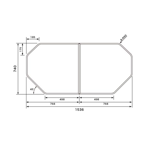 pi\jbN Panasonic(dH iVi) Cӂ(ӂӂ tt^) g݂ӂ RLA74KF1M 740×1536mm