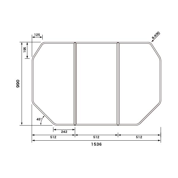 pi\jbN Panasonic(dH iVi) Cӂ(ӂӂ tt^) g݂ӂ RLA76KF1M 990×1536mm