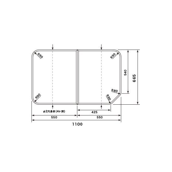 pi\jbN Panasonic(dH iVi) Cӂ(ӂӂ tt^) g݂ӂ RLFK71KF1KKC  (RLFK71KF1KK̑֕i) 665×1100mm