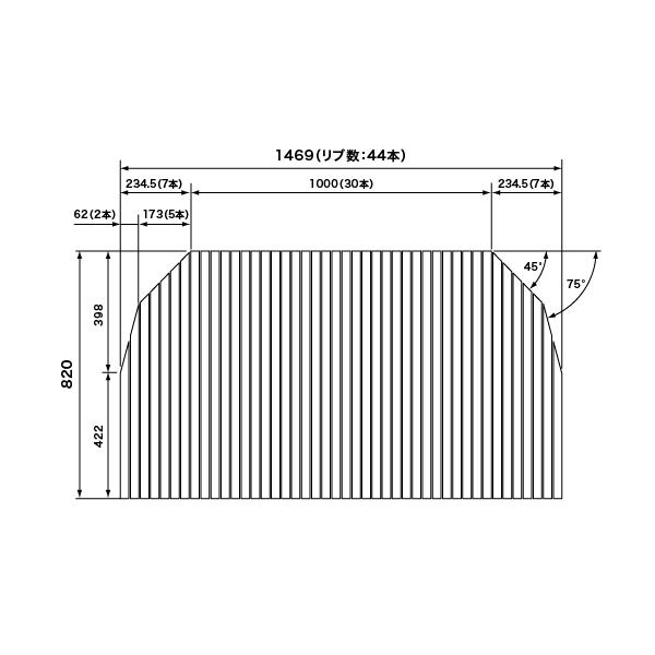 pi\jbN Panasonic(dH iVi) Cӂ(ӂӂ tt^) ӂ RLU74MN7T1C 820×1469mm (u:44{) (RLU74MN7T1̌pi)