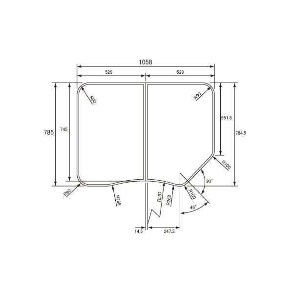 pi\jbN Panasonic(dH iVi) Cӂ(ӂӂ tt^) g݂ӂ RSV73AN1K 785×1058mm