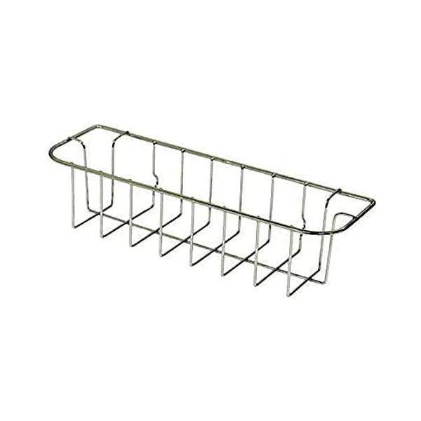 ノーリツ製システムキッチンのT・Uシンク用の洗剤ラックです。　　【適用型式】　■ノーリツ製システムキッチン「T・Uシンク用」　　【仕様】　●サイズ：幅282mm（上部）×奥行90mm×高さ82mm　●材質：ステンレス<br>ご注...