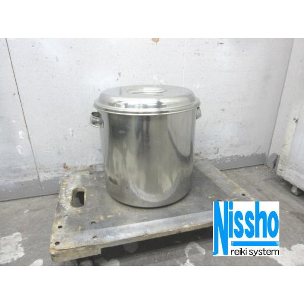 ステンレス寸胴鍋・30cm・蓋付き・約380×312×300(mm)・中古・厨房専門