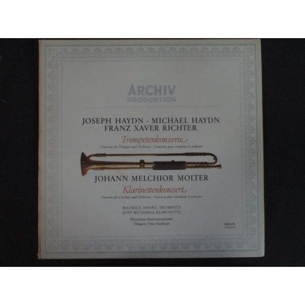 LP/レコード 0321■Joseph Haydn Michael Haydn Franz Xaver Richter/Trompetenkonzerte Johann Melchioe Molter/Klarinettenkonzert/198415