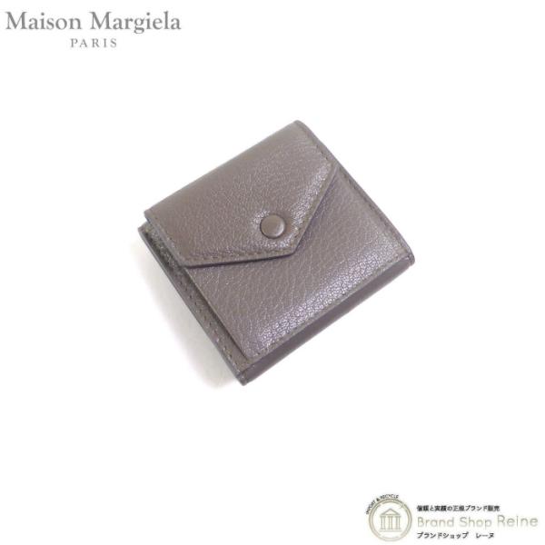 メゾン マルジェラ （Maison Margiela） カレンダータグ エンベロープ レザー コンパクト 三つ折り 財布 S56UI0150  トープ（新品）