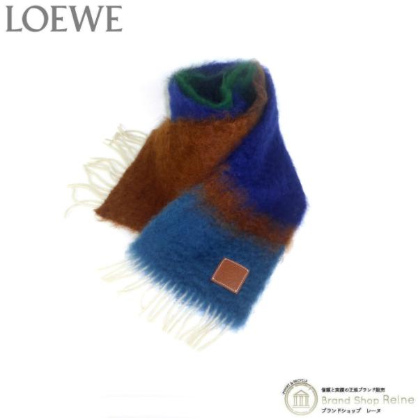 LOEWE ストライプ ウール モヘア マフラー smcint.com