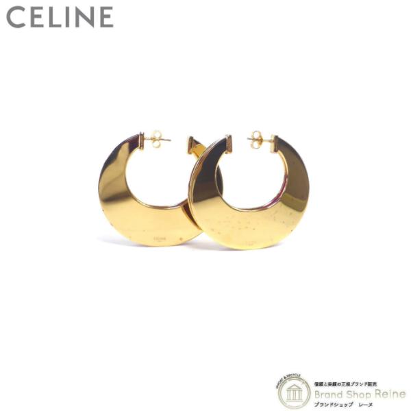 CELINE ゴールド ツイストフープピアス 【公式通販】