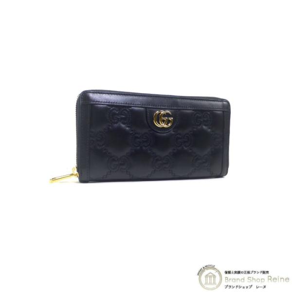 グッチ （GUCCI） GGキルティング ジップアラウンドウォレット