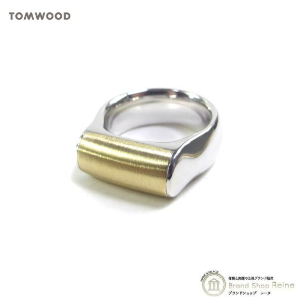 TOM WOOD（トムウッド） Crest Ring クレスト リング ゴールドトップ