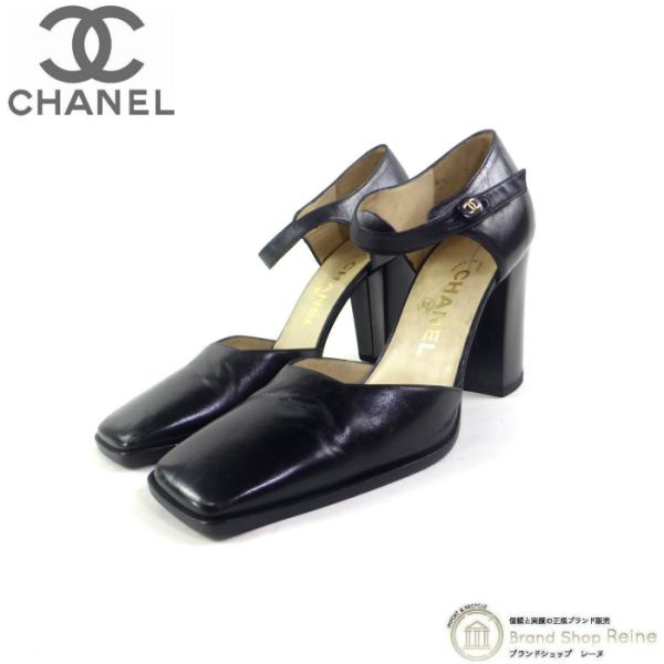 CHANEL シャネル （CHANEL） アンクルストラップ ヒール レザー
