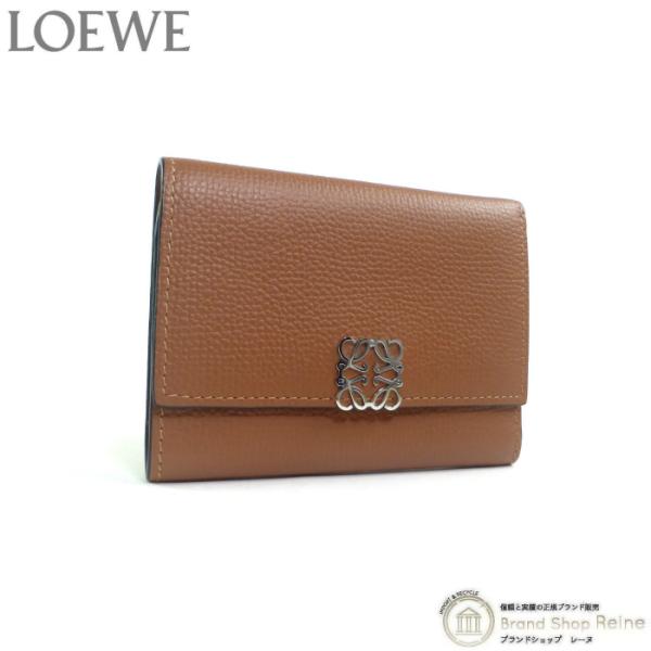 LOEWE 三つ折り財布 タン LOEWE ロエベ 折財布 財布 アナグラム トライフォールド