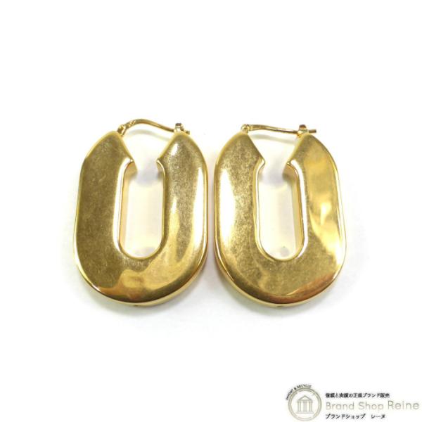 JIL SANDER（ジルサンダー） フープ ロゴ ピアス J11VG0080 ゴールド