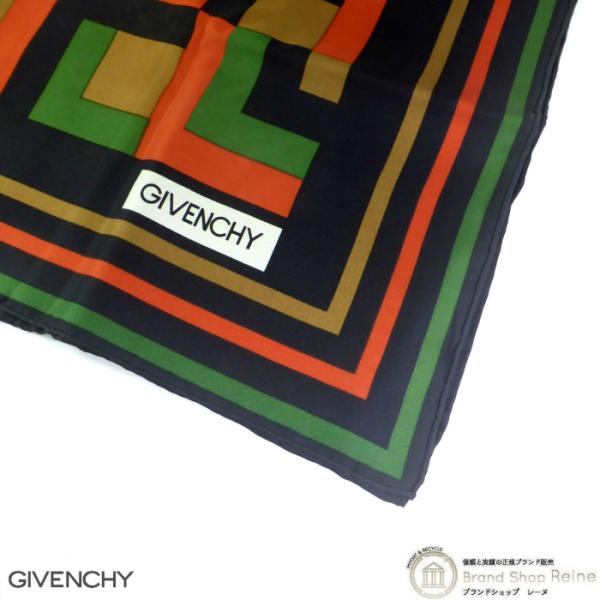 GIVENCHY（ジバンシィ） 大判 スカーフ シルク 幾何学模様 マルチ