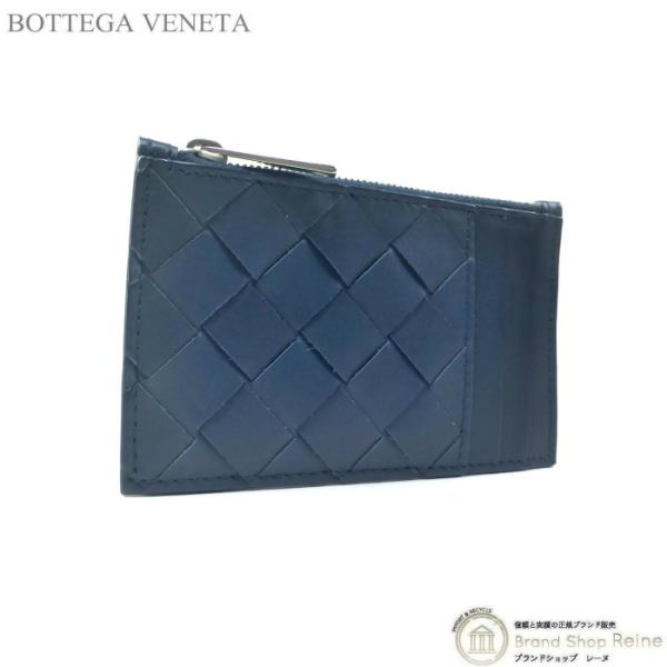 ボッテガヴェネタ イントレチャート コインケース レザー グレー系 ネイビー系 other - ボッテガヴェネタ BOTTEGA VENETA マキシイントレ