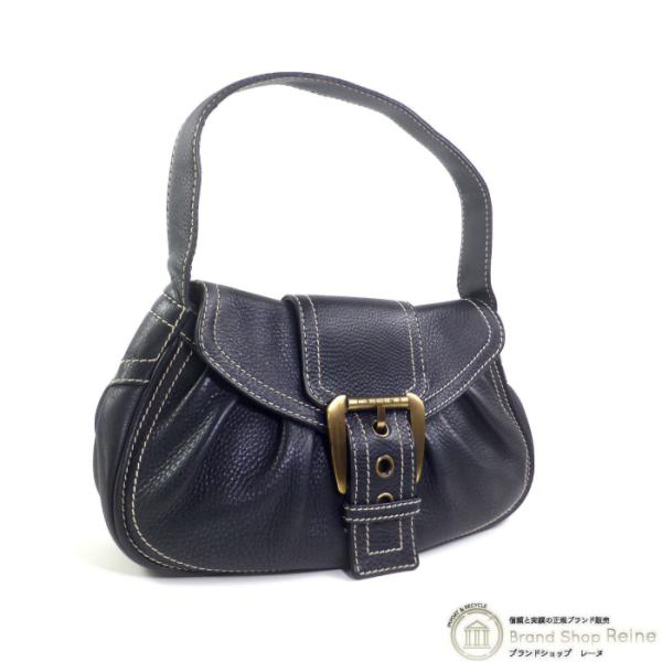celine ハンドバッグ ヴィンテージ CELINE セリーヌ ガンチーニ マンテル レザー ハンドバッグ
