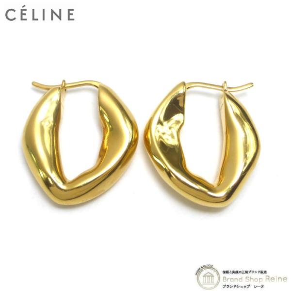CELINE ゴールドフープピアス Amazon | [セリーヌ] フープ ピアス トリオンフ アシンメ