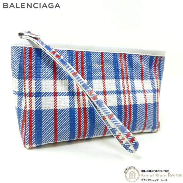 BALENCIAGA（バレンシアガ） チェック柄 クラッチ バッグ 672984