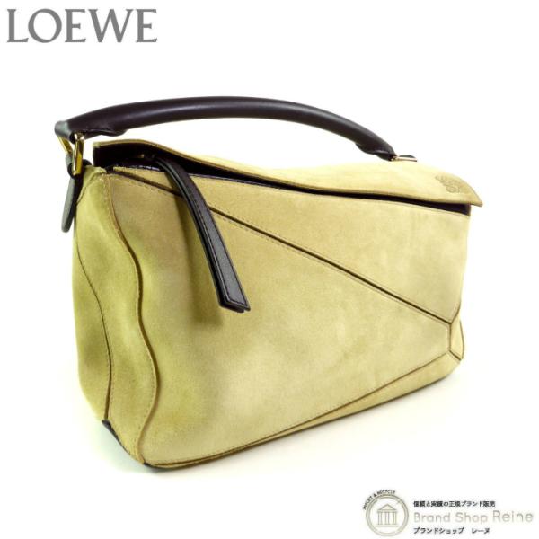 Puzzle（LOEWE） ロエベ （LOEWE） スエード パズルバッグ ミディアム