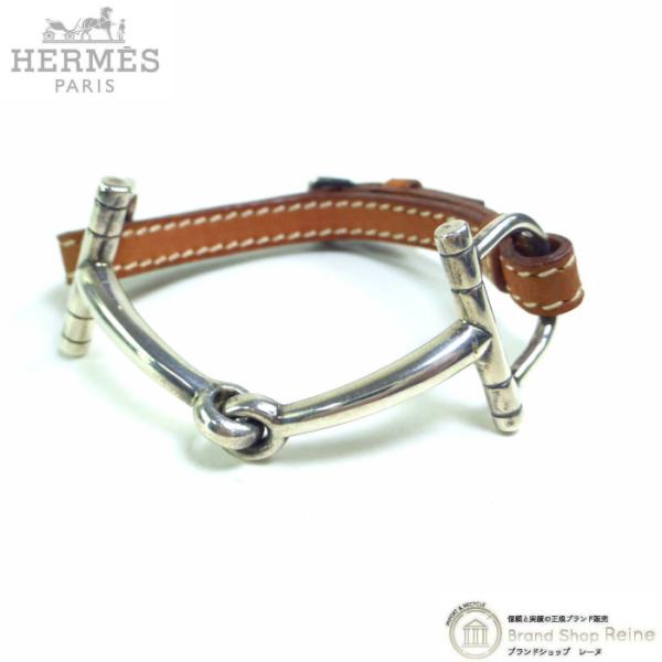 エルメス　ホースビット　レザーベルト　ゴールド　金具 HERMES（エルメス） MORS ホースビット Ag925×レザーベルト