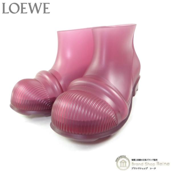 LOEWE（ロエベ） レインブーツ シューズ 靴 ラバー クリアピンク ＃40