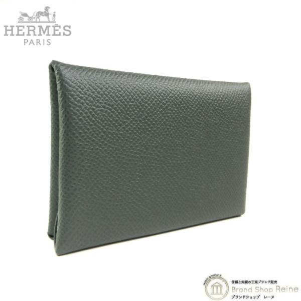 HERMES（エルメス） カルヴィ デュオ ヴェールマングローブ エプソン
