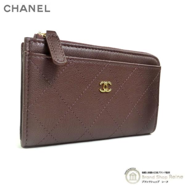 マトラッセ シャネル （CHANEL） グレインド ゴートスキン L字