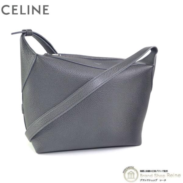 最終お値下CELINE セリーヌ ロゴ ストラップ クロスバック タンクグレー reine-web_25-048063