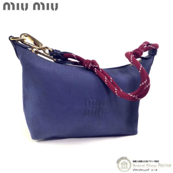 miu miu（ミュウミュウ） ギャバジン ポーチ ミニバッグ 5NE841
