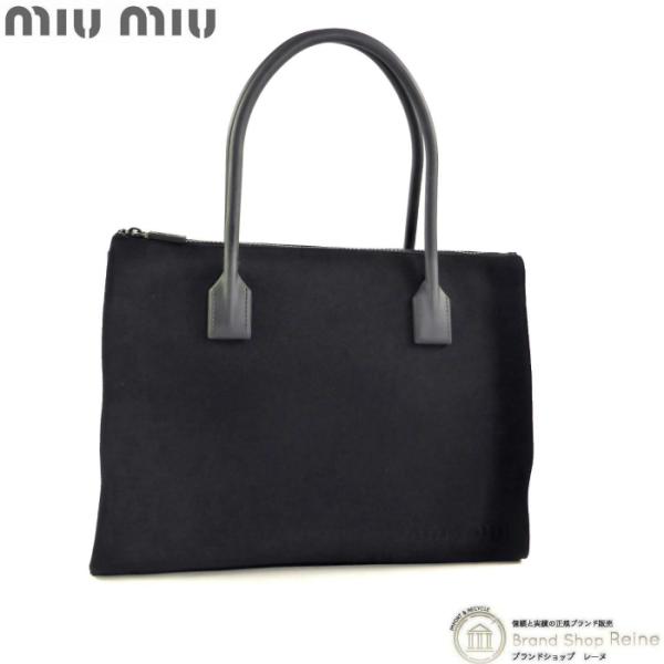miu miu（ミュウミュウ） （MIUMIU）キャンバス トートバッグ ラバー