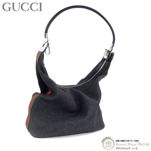 GUCCI（グッチ） シェリーライン ウェブライン デニムキャンバス