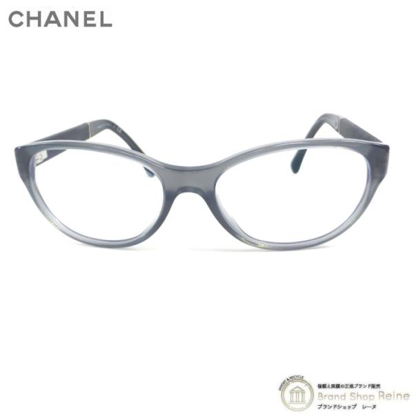 CHANEL（シャネル） セル×レザー ココマーク ウェリントン メガネ