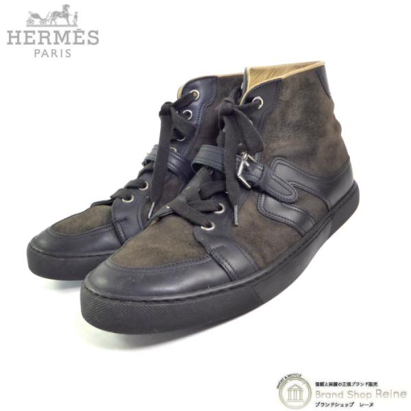 HERMES（エルメス） スエード ハイカット スニーカー シューズ 靴
