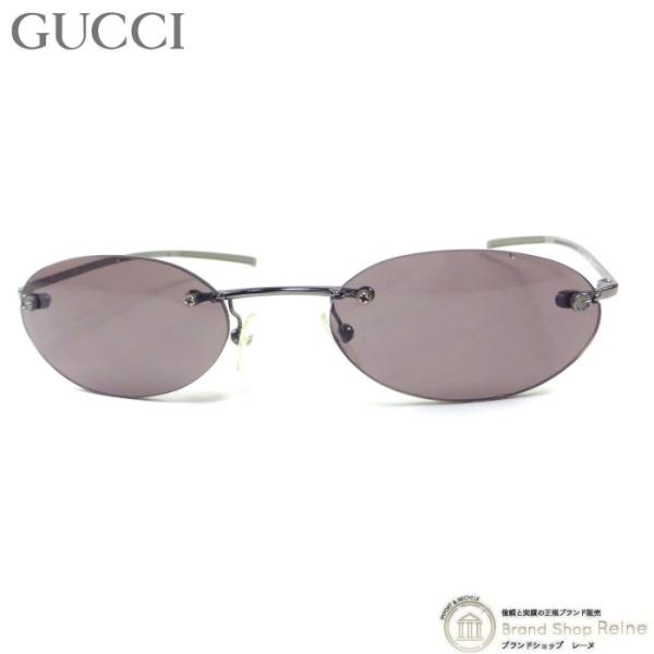 GUCCI サングラス オーバル型 グレー系 GUCCI サングラス オーバル型