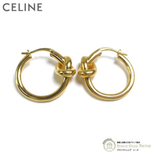 CELINEノットスモールフープピアスゴールド reine-web_26-049549