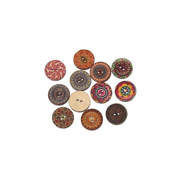 木のボタン ウッドボタン エスニックプリント アジアン雑貨のパーツにも mm ミックスアソート5個入 Buyee Buyee บร การต วกลางจากญ ป น ซ อจากประเทศญ ป น