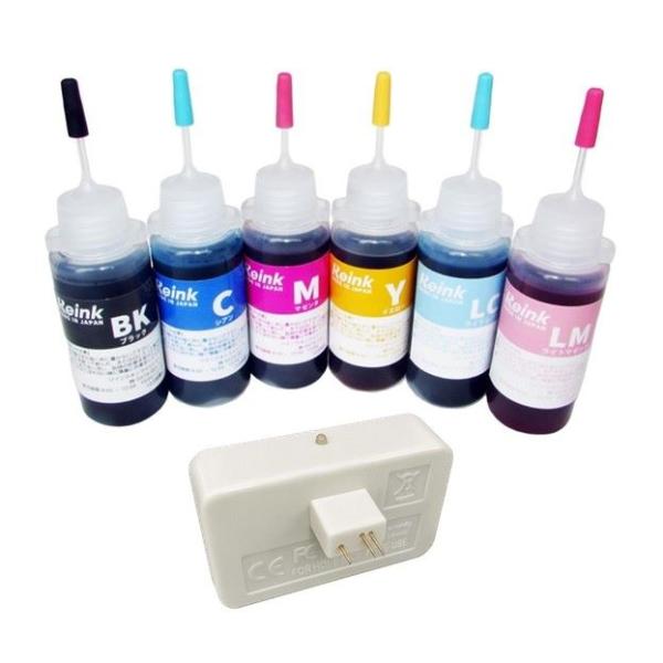 エプソン  カニ (KNI) 用 互換 詰め替えインク 6色 (30ml) +リセッターセット リインクオンラインショップ EP-887対応